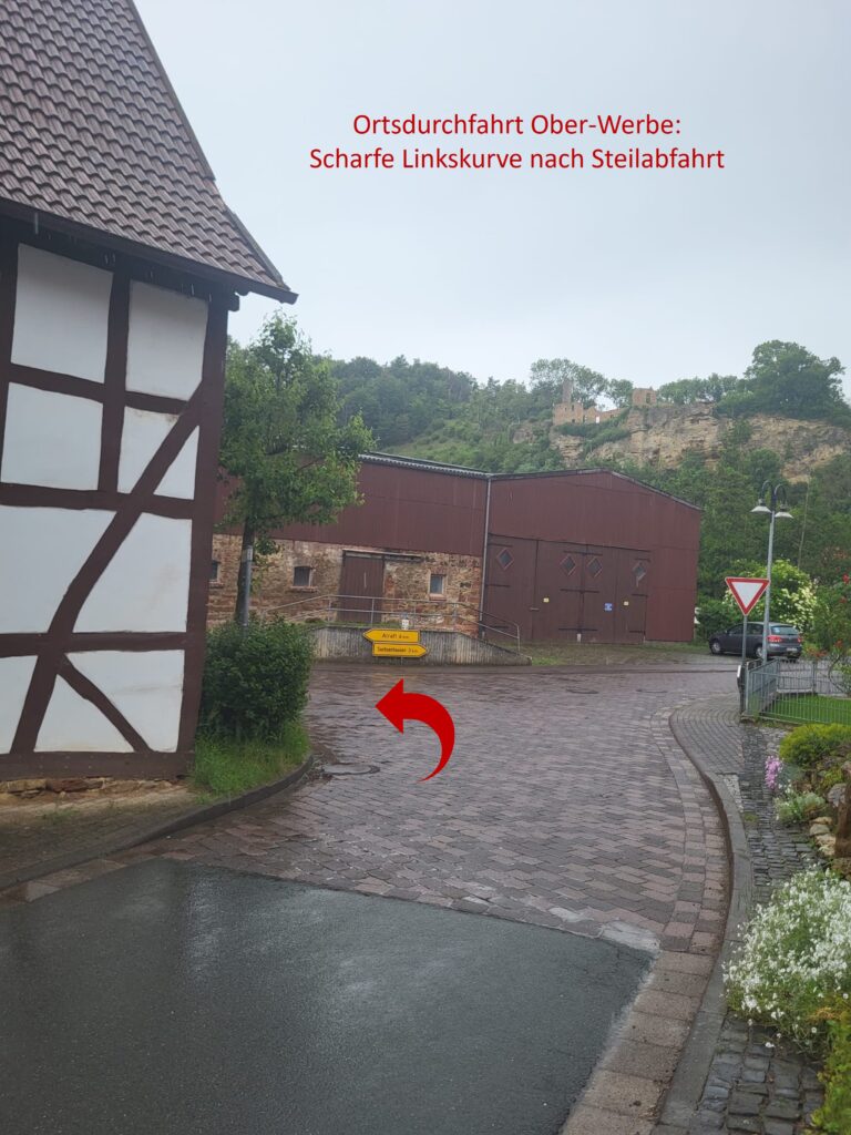 Foto2 Linkskurve Ober Werbe Rad Od Pfeil